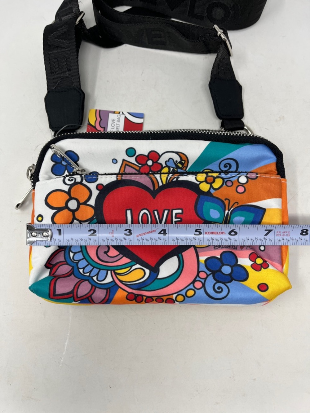 BRIGHTON POWER OF LOVE CROSSBODY BELT BAG COLORFUL ARTISTS COLLAB GRAPHIC - Picture 14 of 16